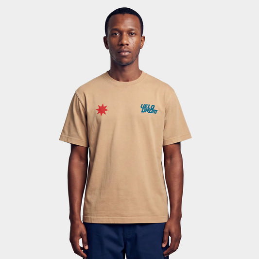 VELODROM Raceday 4.0 Tshirt - Dyed Latte