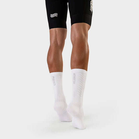 VELODROM Raceday Aero Bump Socks - White