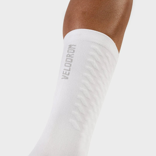 VELODROM Raceday Aero Bump Socks - White