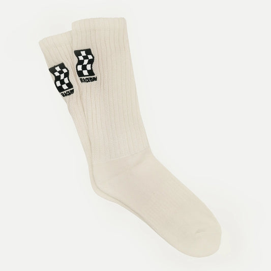 VELODROM Raceday Casual Winter Socks - Off White
