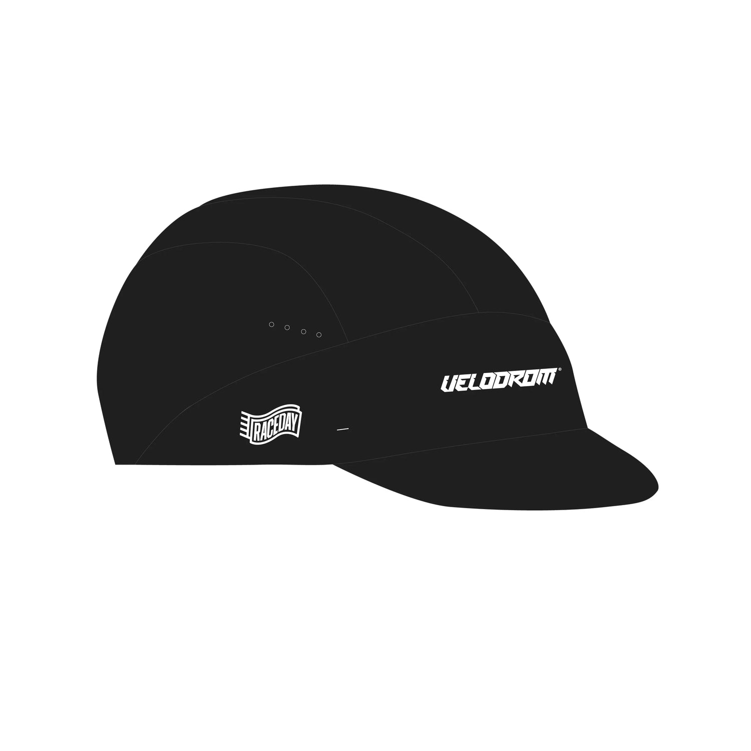 VELODROM Raceday Cycling Cap - Black/White