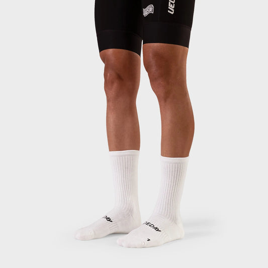 VELODROM Raceday Merino Winter Socks - White