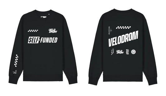 VELODROM Raceday Self Funded Sweatshirt - Black/White