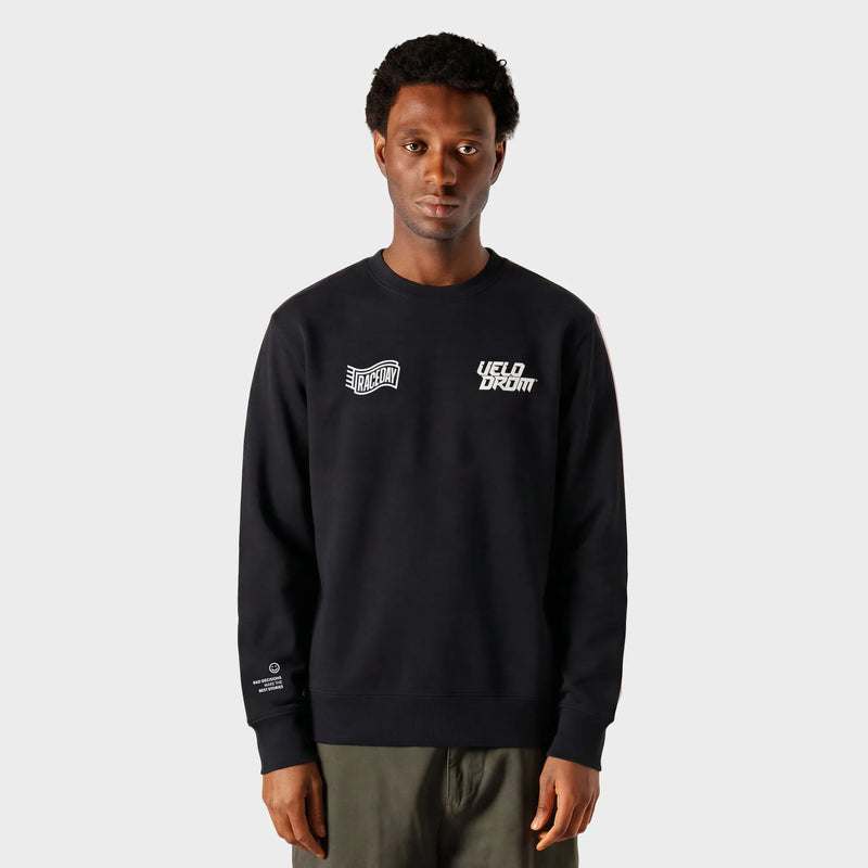 VELODROM Raceday Sweatshirt - Noir/Blanc