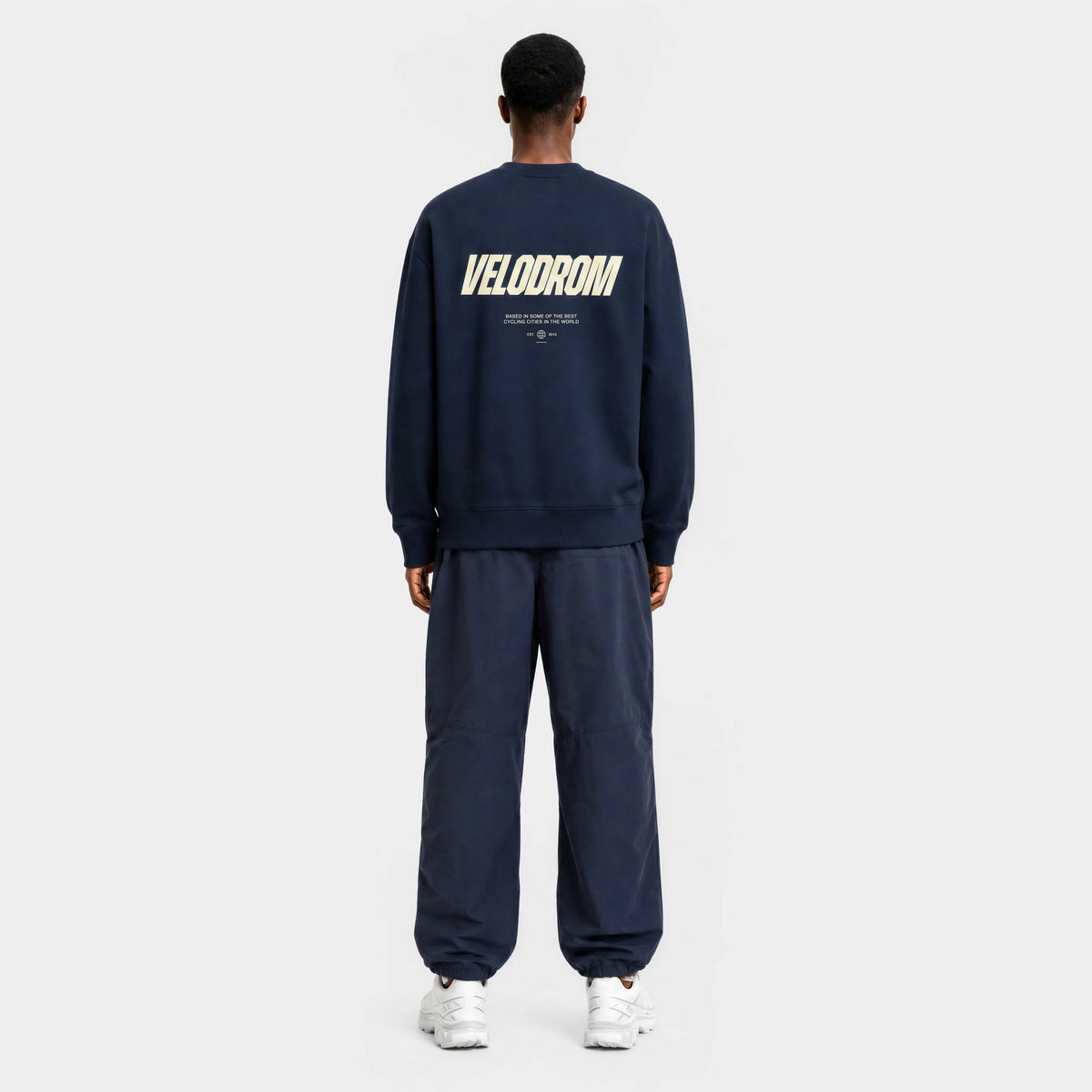 VELODROM Raceday Sweatshirt - Blue Navy/Cream