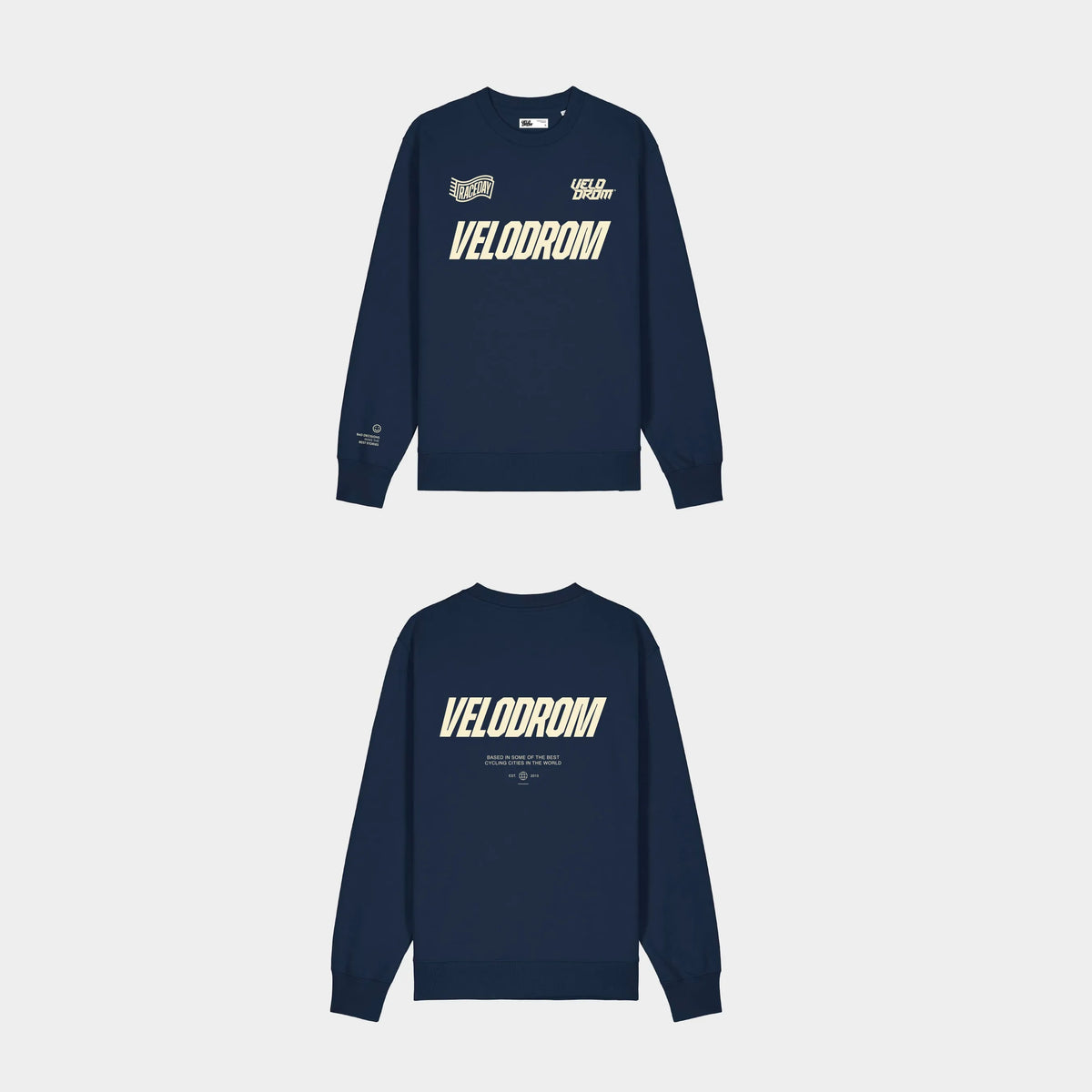 VELODROM Raceday Sweatshirt - Blue Navy/Cream