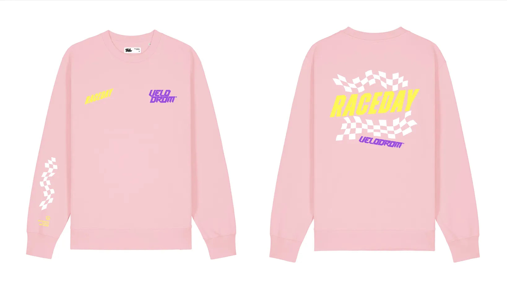 VELODROM Raceday Sweatshirt - Pink/Yellow/Purple