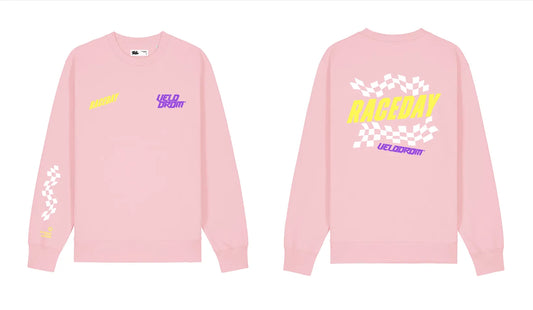 VELODROM Raceday Sweatshirt - Pink/Yellow/Purple