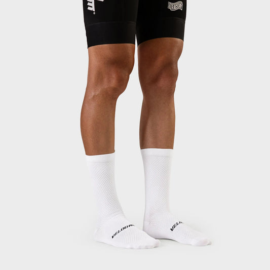 VELODROM Raceday Textured Socks - White