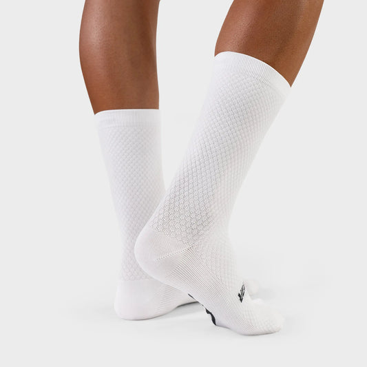 VELODROM Raceday Textured Socks - White