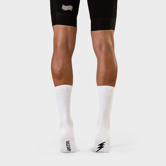 VELODROM Raceday Textured Socks - White