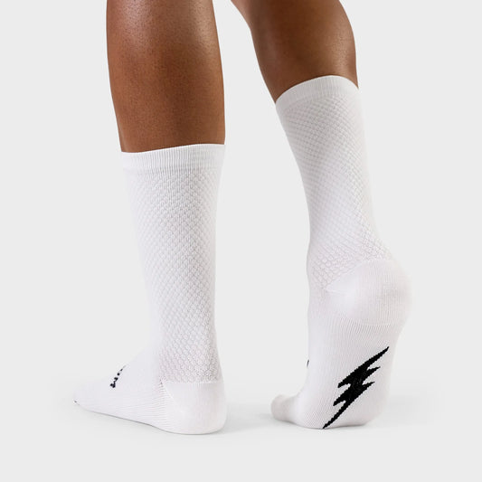 VELODROM Raceday Textured Socks - White