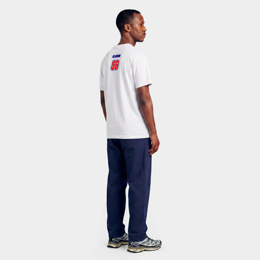 VELODROM S6 Tshirt - White Red/Blue Graphics