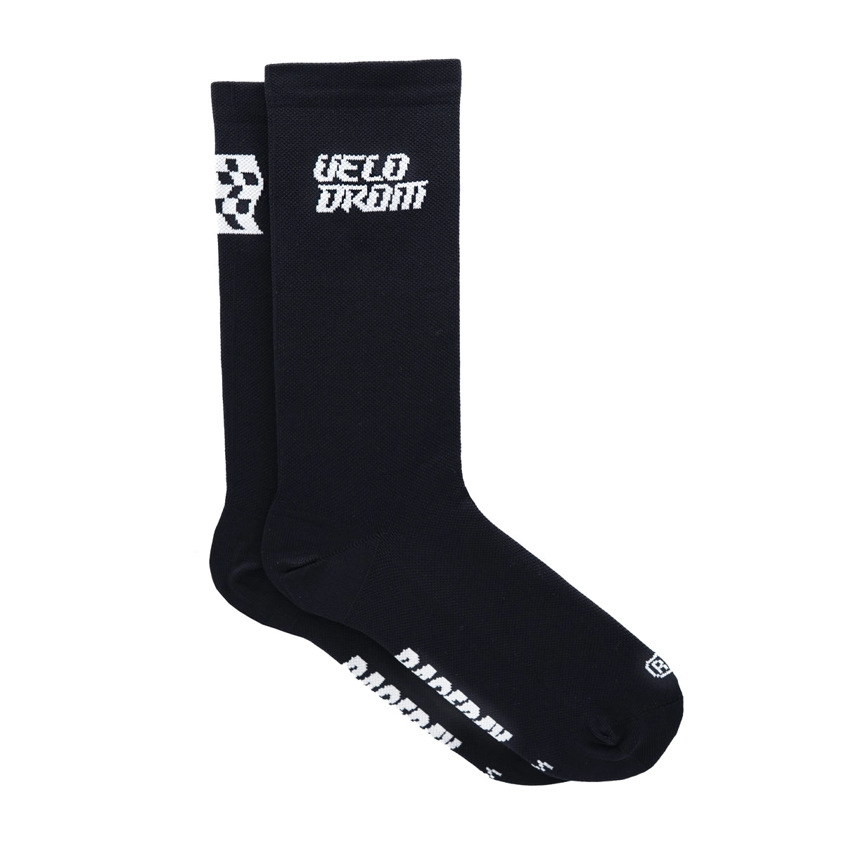 VELODROM RaceDay Logo Mitjons de ciclisme - Negre