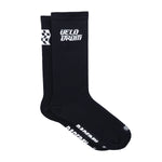 VELODROM RaceDay Logo Mitjons de ciclisme - Negre