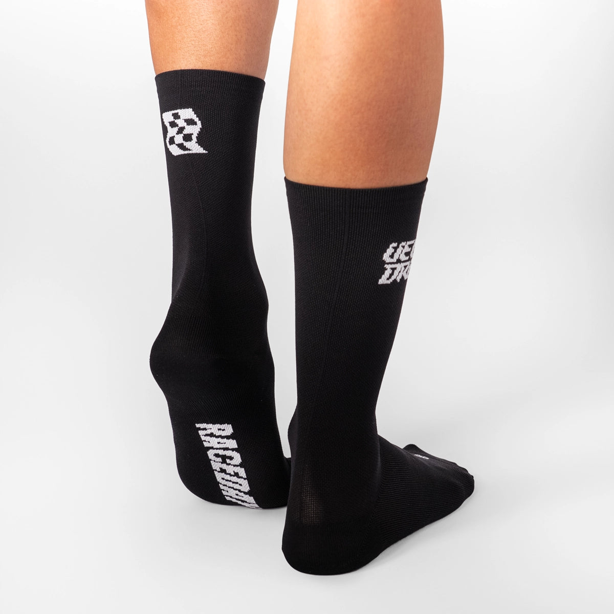 VELODROM RaceDay Logo Mitjons de ciclisme - Negre