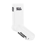 VELODROM RaceDay Logo Cycling Calcetines -  Blanco 