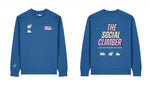 VELODROM Sweatshirt The Social Climber - Blue/Pink/Yellow
