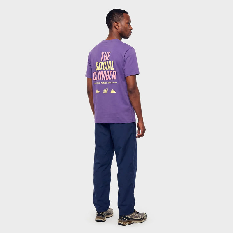 VELODROM The Social Climber TShirt - Purple/Yellow/Pink