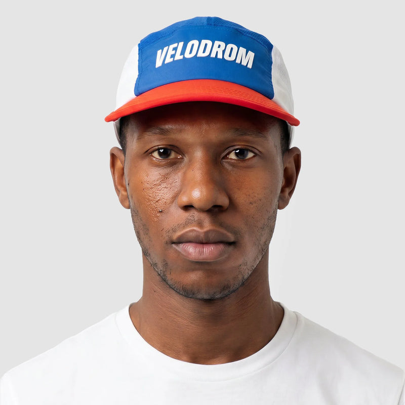 VELODROM Trail 5 Panel Cap S6- Blue/White/Red