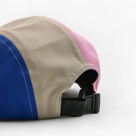 VELODROM Trail 5 Panel Casual Cap - Beige/LightGReen/Blue/Pink