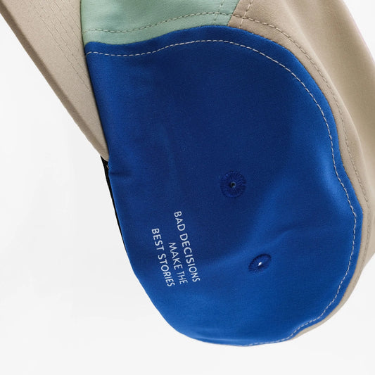 VELODROM Trail 5 Panel Casual Cap - Beige/LightGReen/Blue/Pink