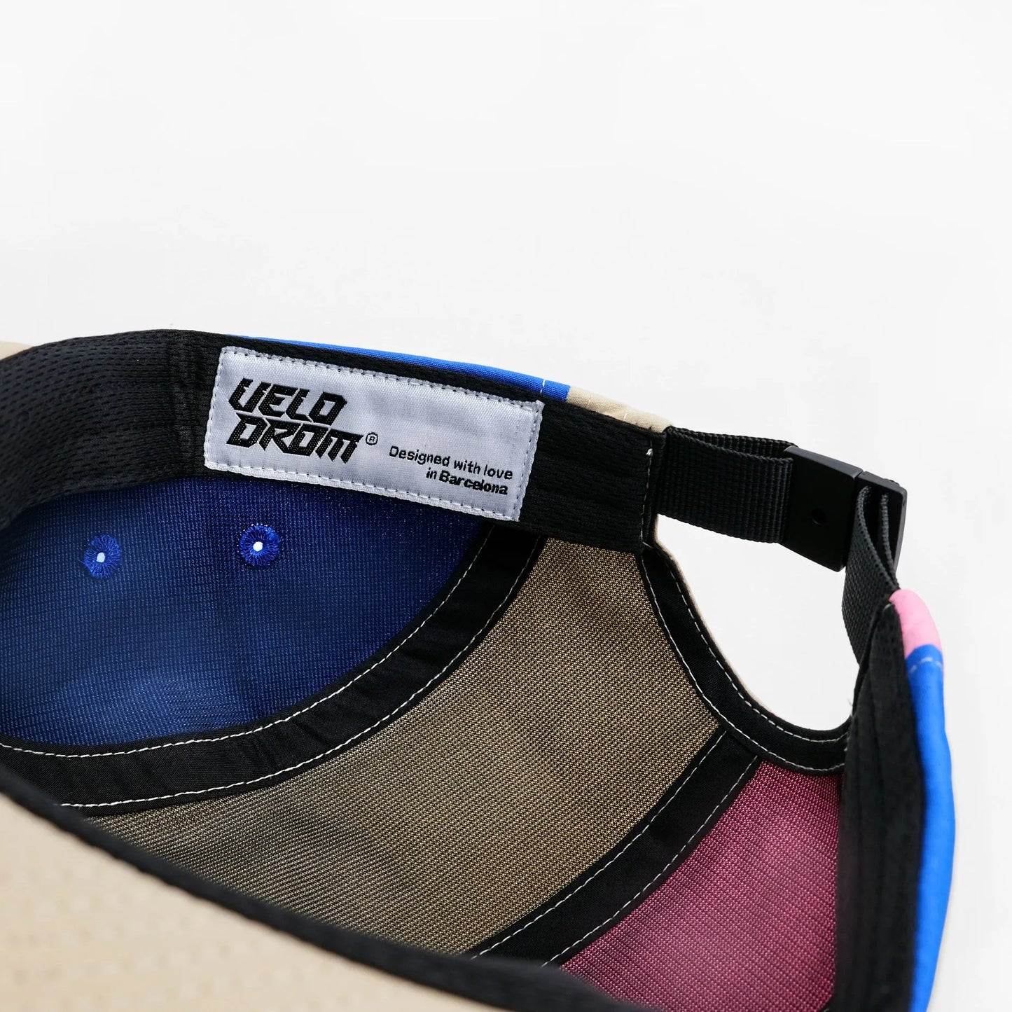 VELODROM Trail 5 Panel Casual Cap - Beige/LightGReen/Blue/Pink