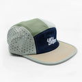 VELODROM Trail 5 Panel Casual Cap - Beige/Navy/Moss Green