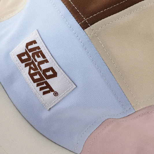 VELODROM Trail 5 Panel Casual Cap - Beige/lightBlue/Brown