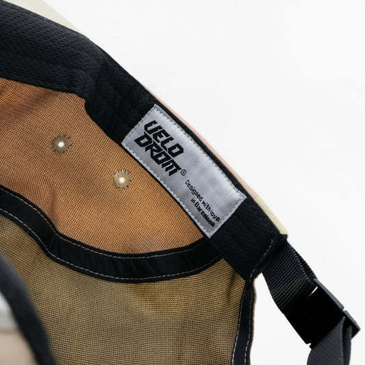 VELODROM Trail 5 Panel Casual Cap - Beige/lightBlue/Brown