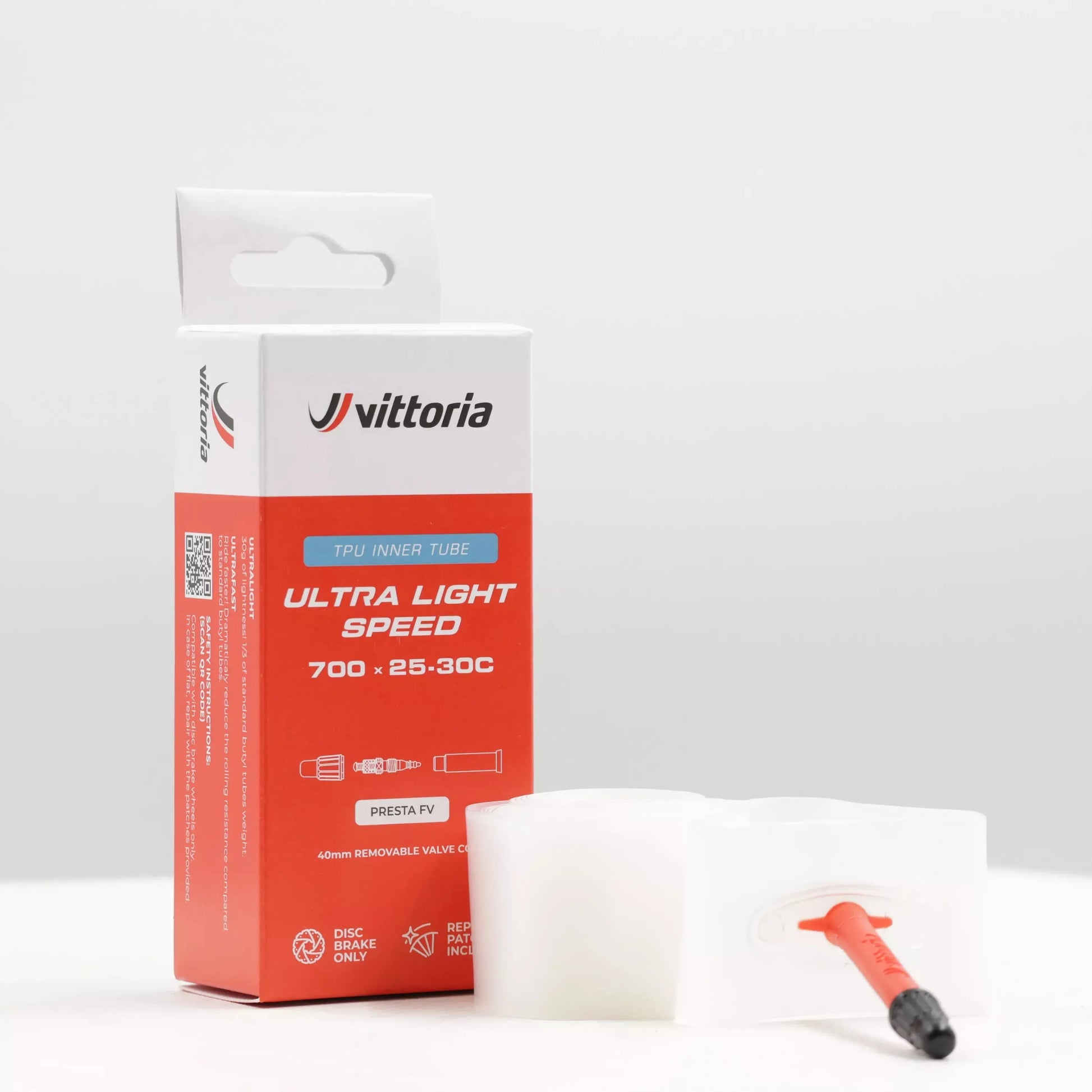 VITTORIA Ultra Light Speed TPU Inner Tube 80mm Valve - White