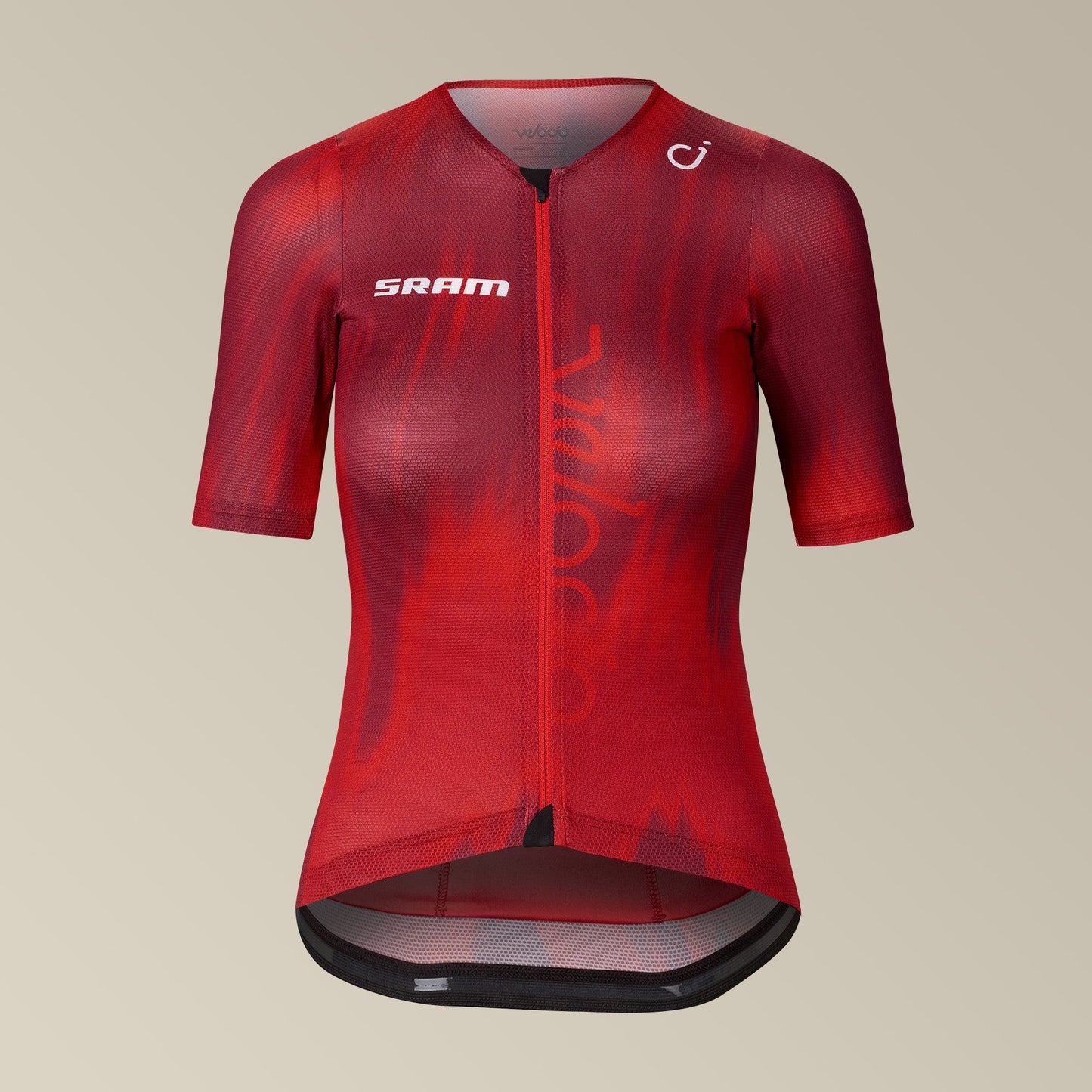 VELOCIO SRAM LUXE Dames  Ultralight Mesh Fietsshirt - Red Stroke