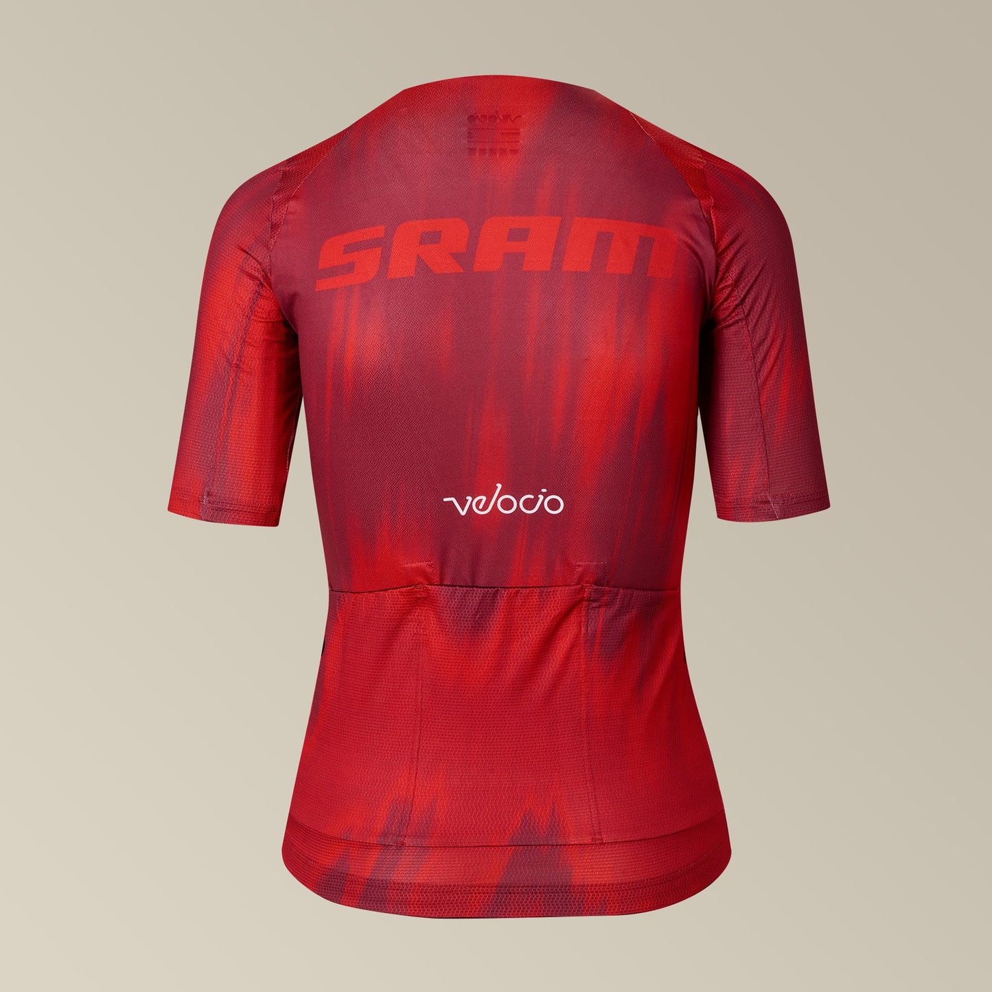 VELOCIO SRAM LUXE Dames  Ultralight Mesh Fietsshirt - Red Stroke