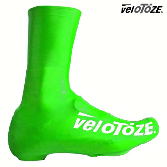 VeloToze 2.0 Silicone High Shoe Covers High Visibility - Green