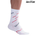 VeloToze Coolmax Active Compression Socks - White/Red