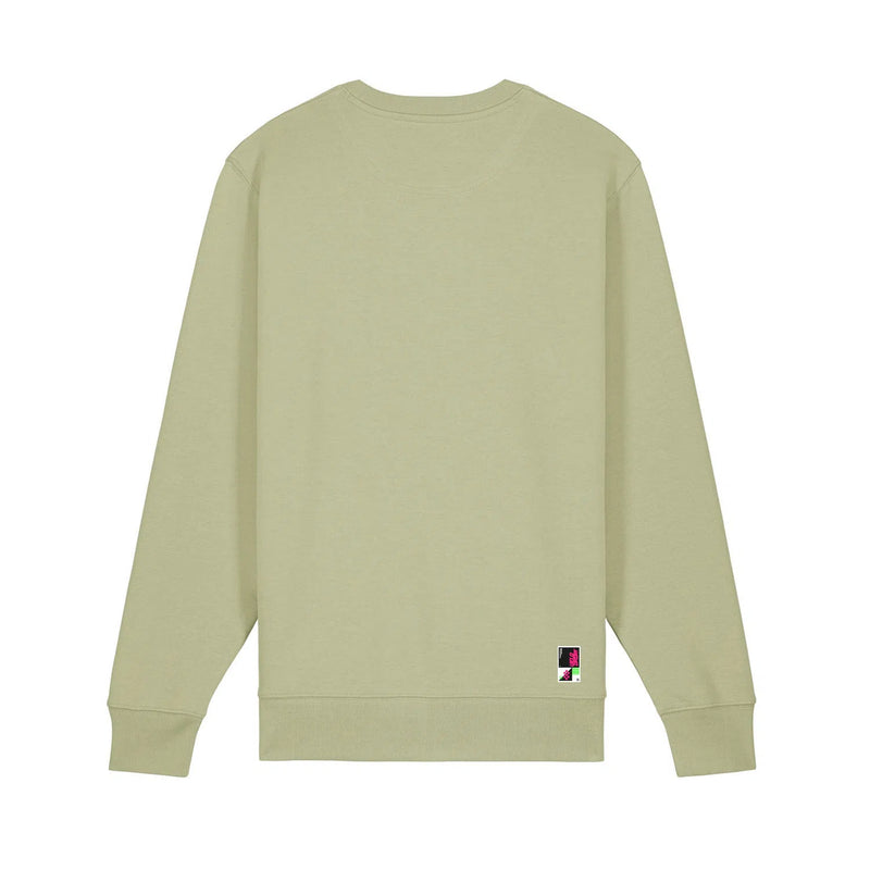VELODROM Casual Embroided Logo Felpa - Pale Green / Off Pale Green