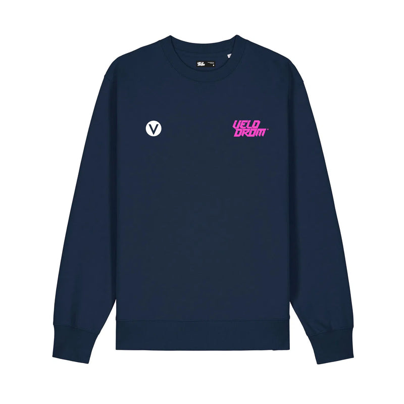 VELODROM Casual Sweatshirt - Navy/Pink