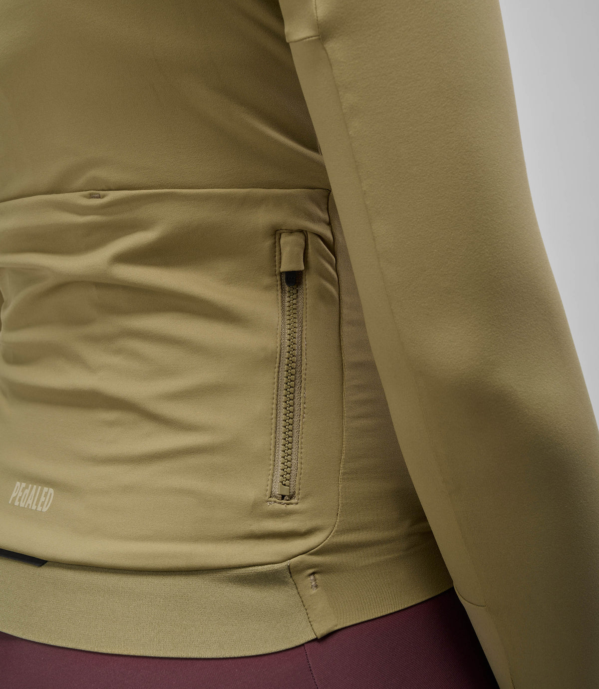 PEDALED WOMEN ELEMENT LONG SLEEVE JERSEY - DRIED HERB W7WJSEL0U