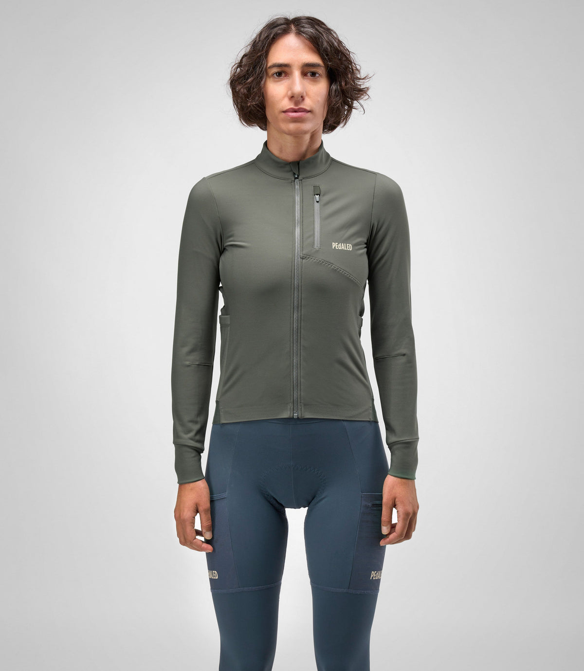 PEDALED Dona ODYSSEY Maillot màniga llarga - CHARCOAL GRAY