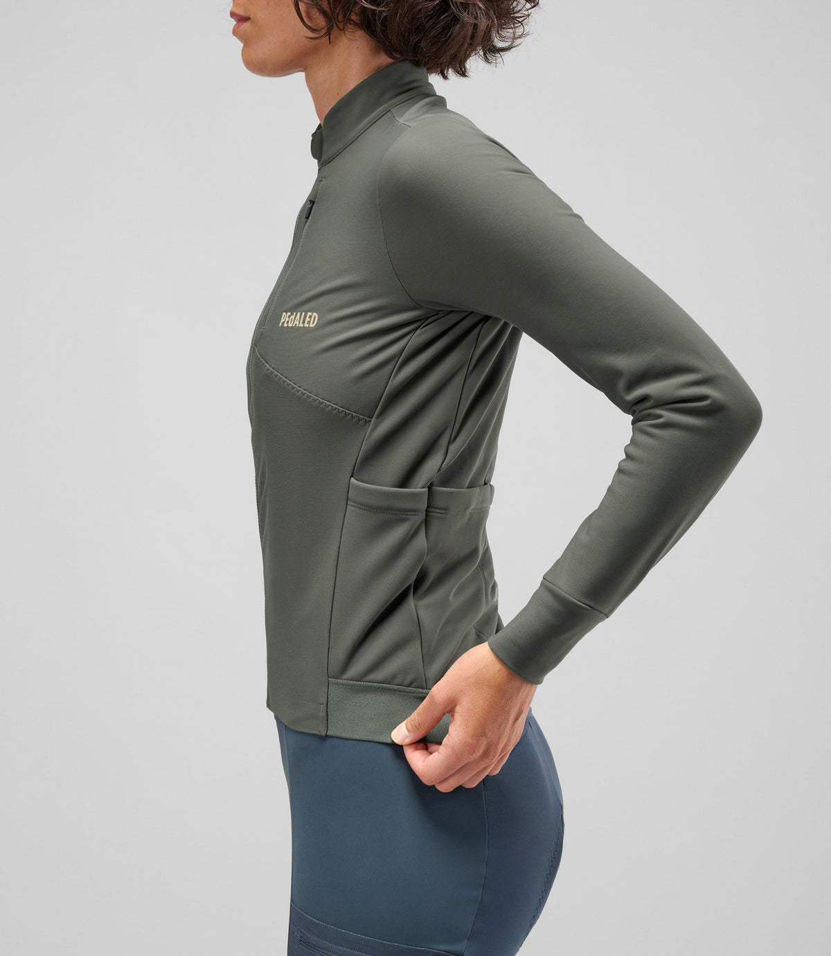 PEDALED Dona ODYSSEY Maillot màniga llarga - CHARCOAL GRAY