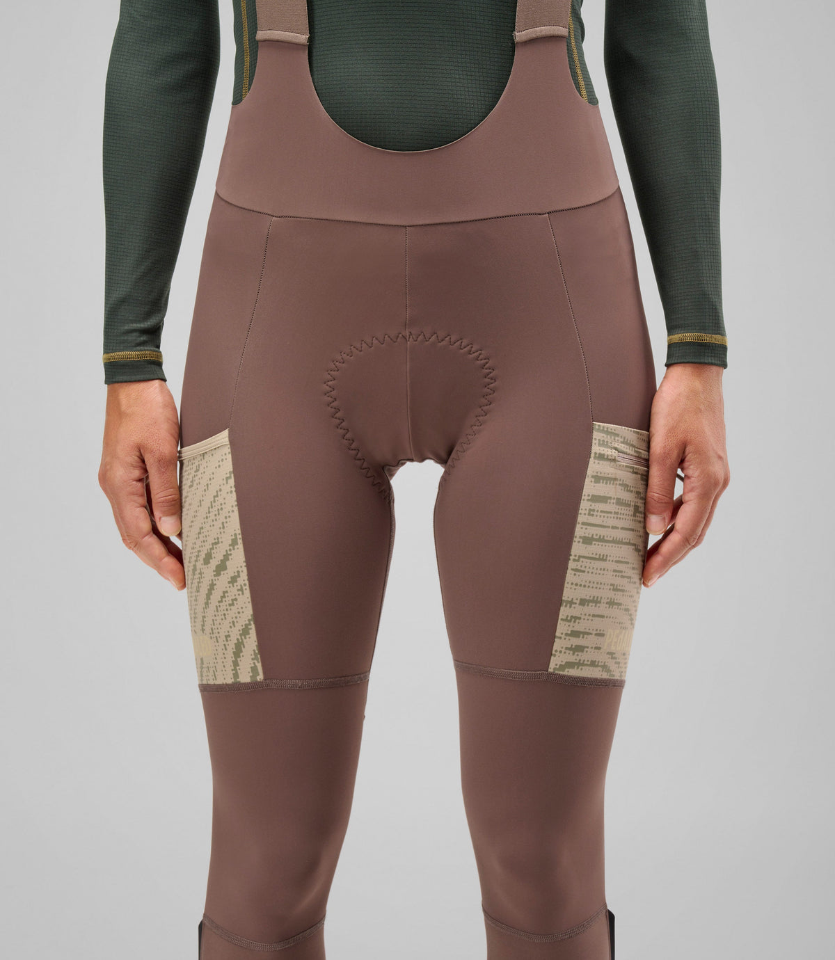 PEDALED Femme ODYSSEY Collant à bretelles - WALNUT