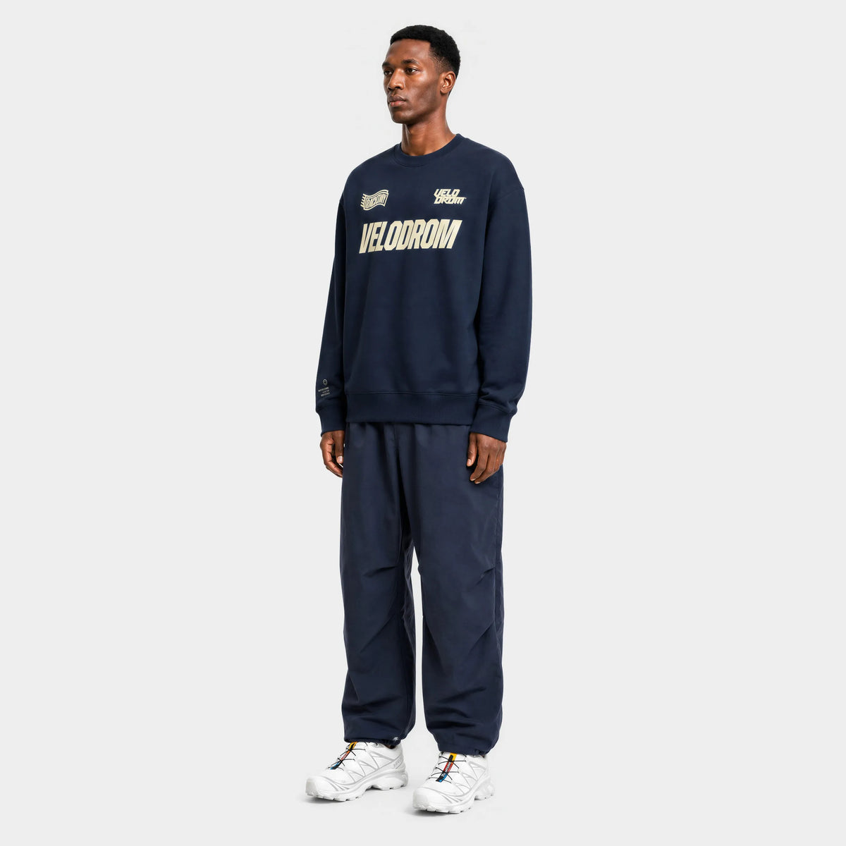 VELODROM Raceday Sweatshirt - Blue Navy/Cream