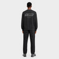VELODROM Raceday Sweater - Dyed Zwart/Grey Logo
