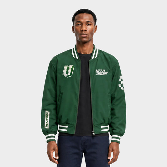 VELODROM S6 Collection Retro Kurtka Bomber - Pine Green