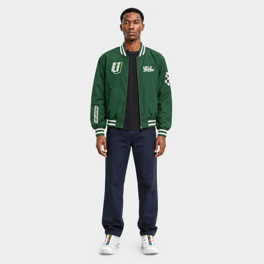 VELODROM S6 Collection Retro Kurtka Bomber - Pine Green