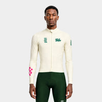 VELODROM RaceDay 3.1 Thermal Long Sleeve Jersey - Off White/Teal