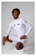 VELODROM RaceDay 3.0 Thermal Long Sleeve Jersey - White/Navy