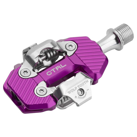 WOLF TOOTH CTRL Trail Clipless Pedals - UV Purple