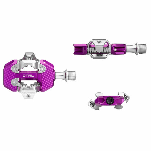 WOLF TOOTH CTRL Trail Clipless Pedals - UV Purple