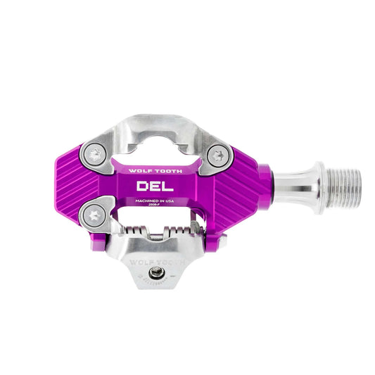 WOLF TOOTH Del Gravel Race Clipless Pedals - Uv Purple